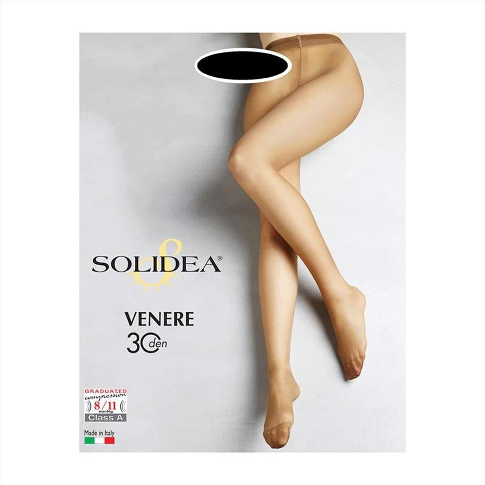 Solidea Venere - 30 Den Collant Colore Nero Taglia 3-ML, 1 Paio