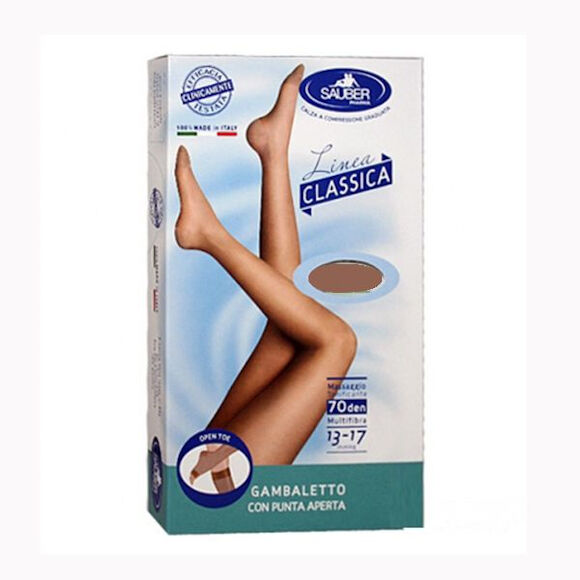 Desa Pharma Sauber Gambaletto Open Toe Maglia Microrete 70 Den Colore Medio Taglia 2 Linea Classica