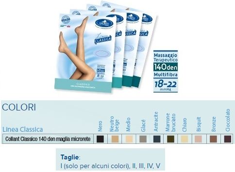 Desa Pharma Srl Sauber Collant 140 Denari Maglia Microrete Antracite 2 Linea Classica