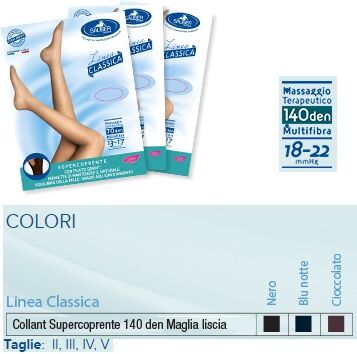 Desa Pharma Srl Sauber Collant 140 Denari Super Coprente Microrete Cioccolato 3 Linea Classica