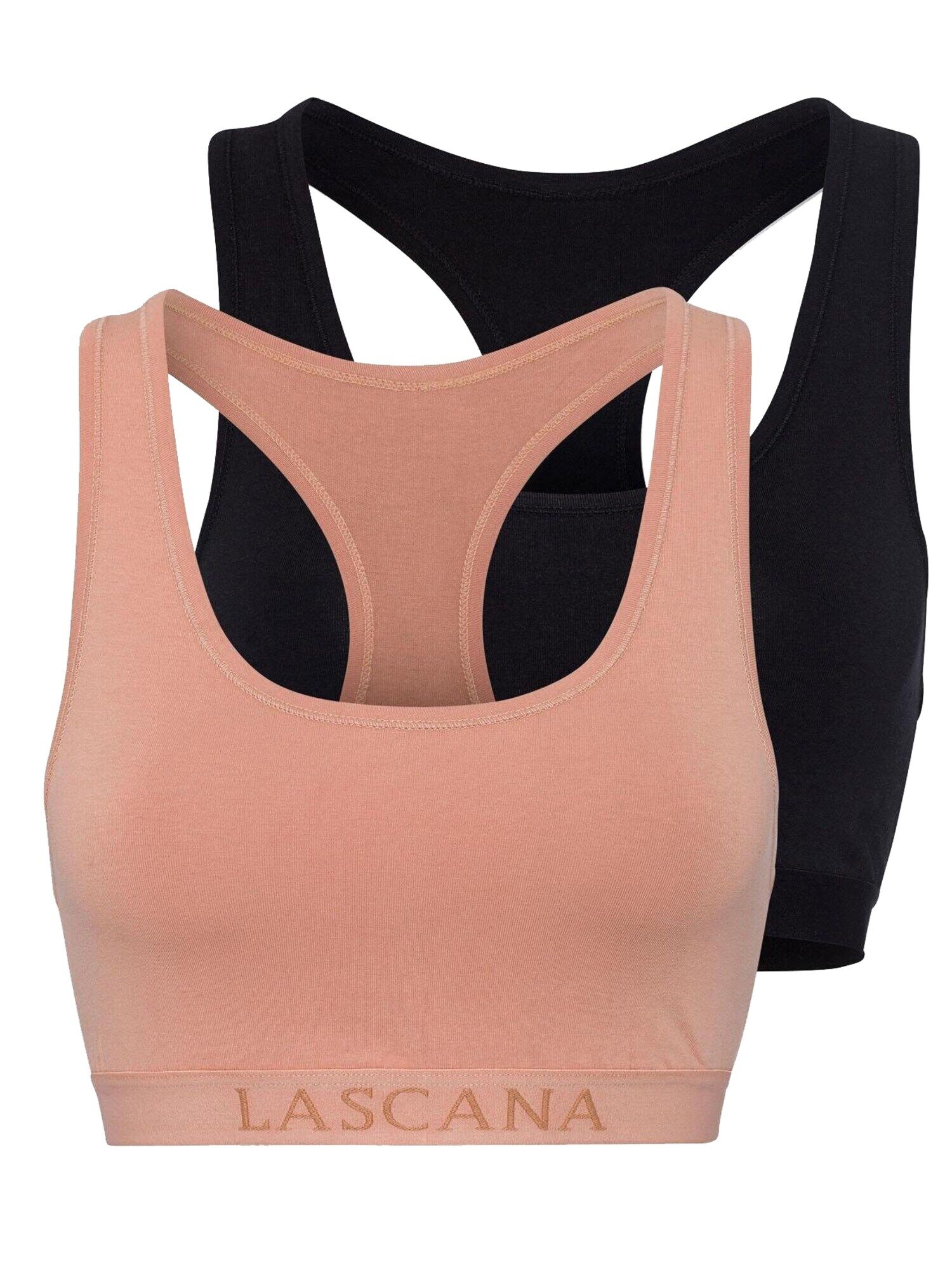 LASCANA Reggiseno Nero, Beige