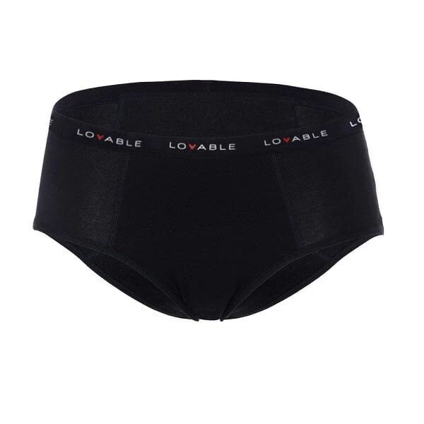 LOVABLE Culotte Da Ciclo Flusso Abbondante Nero Misura S Period Panties