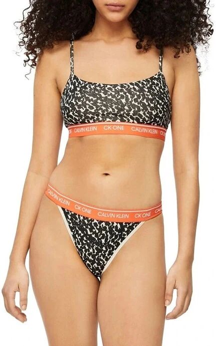 Calvin Reggiseno Donna Art 000qf5727e A-I 22 Colore A Scelta Misura A Scelta DISTORTED ANIMAL - OATMEAL HEATHER