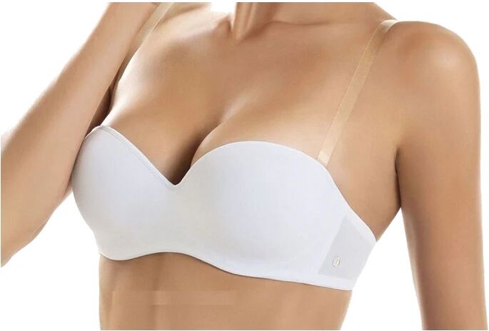 SIèLEI Reggiseno Fascia Donna Art. 1580 Col. Mis. E Coppa A Scelta NERO 2 COPPA B