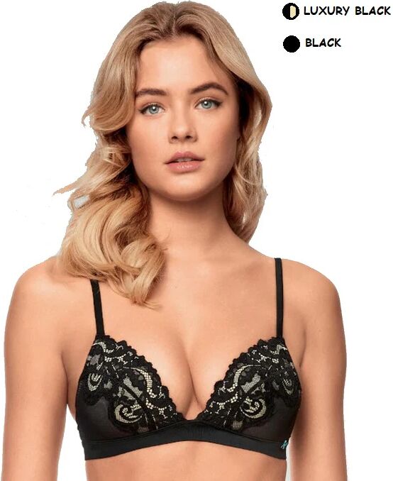 INFIORE Reggiseno Triangolo Imbottito Senza Ferretto Art 5010 Colore A Scelta Misura A Scelta NERO