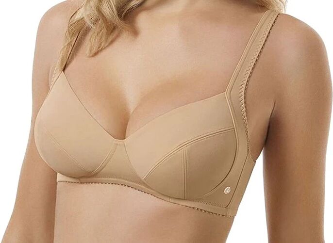 SIèLEI Reggiseno Donna In Microfibra Senza Ferretto Art 960 Colore E Misura A Scelta NUDO 4