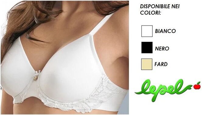 LEPEL Balconcino Donna Con Ferretto Art. 261 Col. E Mis. A Scelta BIANCO 5D