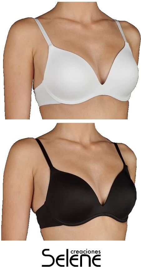 SELENE Reggiseno Donna Senza Ferretto Art. Mila Col. E Mis. A Scelta Coppa B BIANCO 5 COPPA B