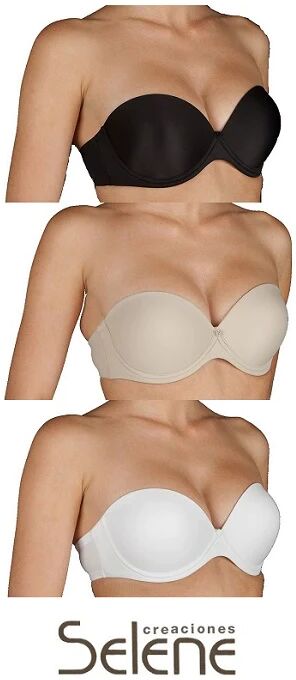 SELENE Reggiseno Donna Con Ferretto Art. Carlota Coppa B Col. E Mis. A Scelta NERO 4