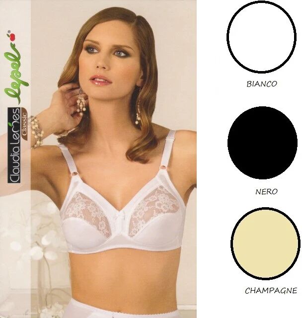 LEPEL Reggiseno Donna Senza Ferretto Art Delia Col. E Mis. A Scelta BIANCO 6