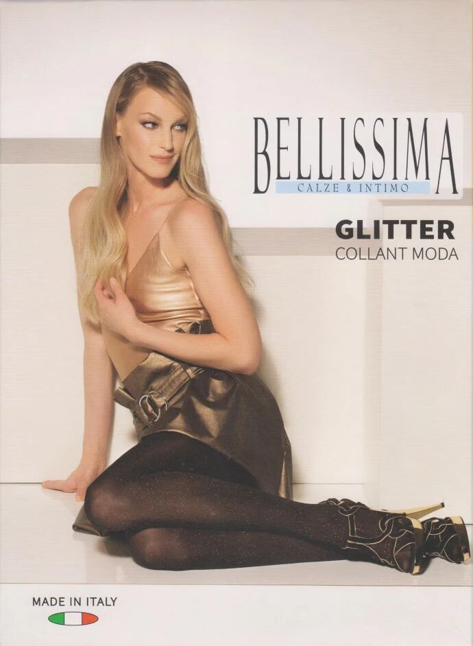 BELLISSIMA Collant Donna Art. Glitter Col. Foto Mis. A Scelta NERO 1/2