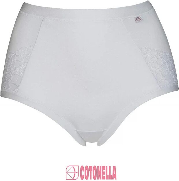 COTONELLA 2 Slip Maxi Cotone Bielastico Art.Gd177 Colore Bianco Misura A Scelta BIANCO 5