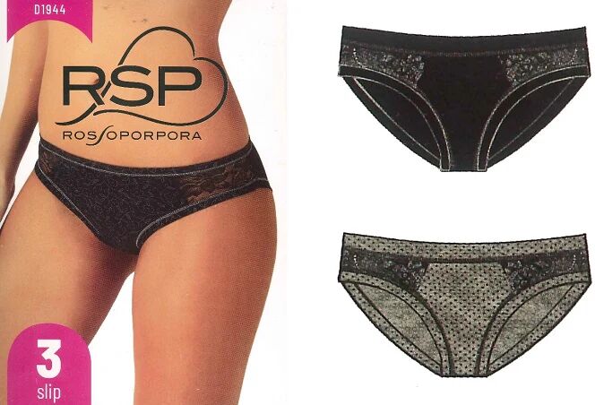 ROSSOPORPORA 3 Slip Donna Art D1944 Colore Foto Misura A Scelta FOTO L