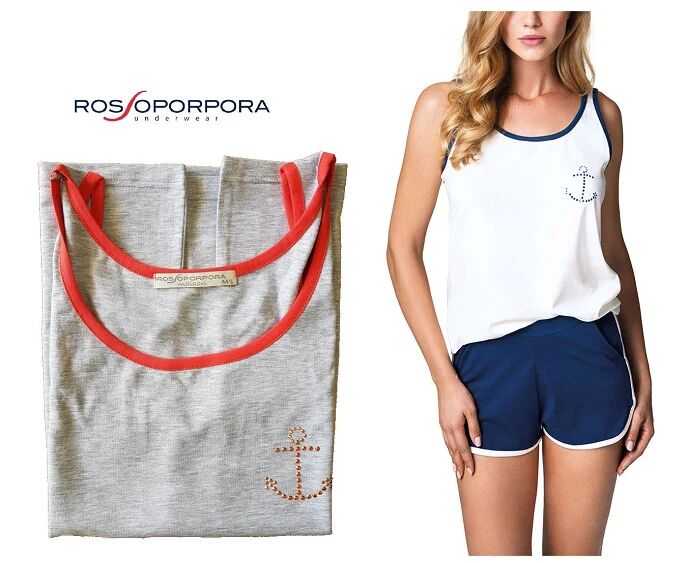 ROSSOPORPORA Pigiama Donna Art Grazia Colore E Misura A Scelta ROSSO S/M