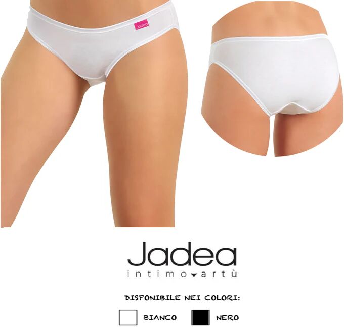 JADEA 3 Slip Donna A Vita Bassa In Cotone Art. 7000 Col. E Mis. A Scelta BIANCO 5