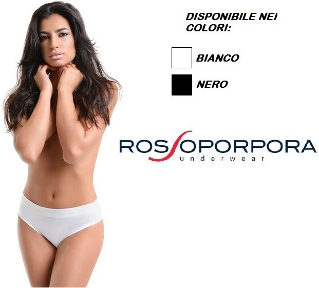 ROSSOPORPORA Slip Donna In Cotone Art. Dr102 Col. E Mis. A Scelta BIANCO 2