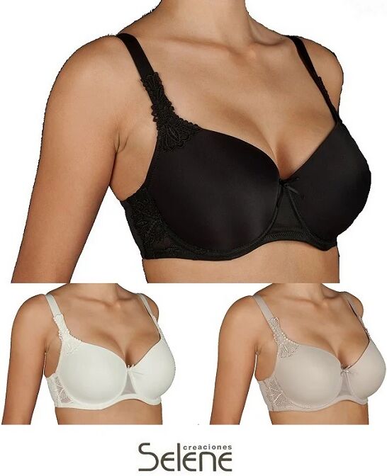 SELENE Reggiseno Donna Con Ferretto Art. Alicia Col. E Mis. A Scelta NERO 3