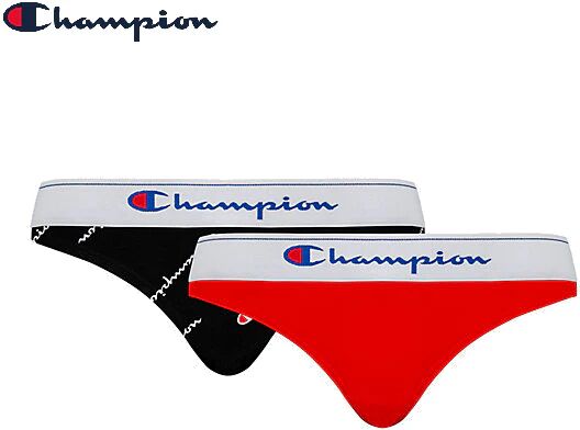 CHAMPION 2 Slip Donna Art Y0ab1 Colore Foto Misura A Scelta NERO ROSSO L