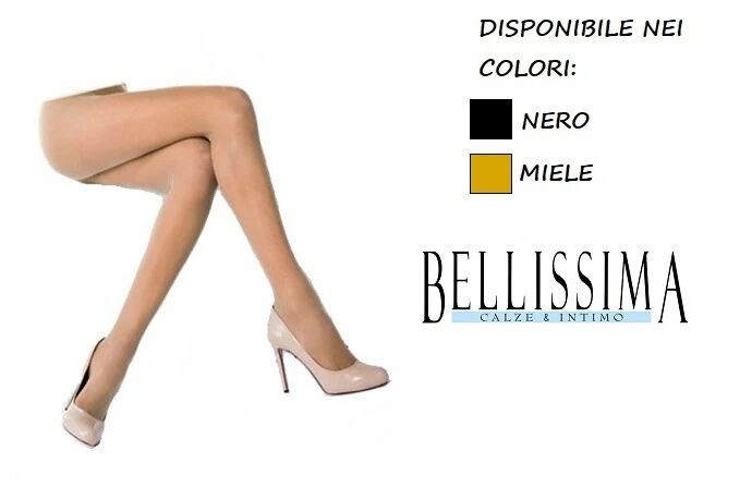 BELLISSIMA Un Paio Di Collant Donna 10 Den Art. Special 10col. E Mis. A Scelta NERO XL