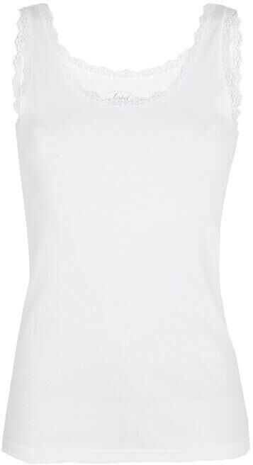 Liabel Canotta con pizzo spalla larga Maglie Intime donna Bianco taglia XS