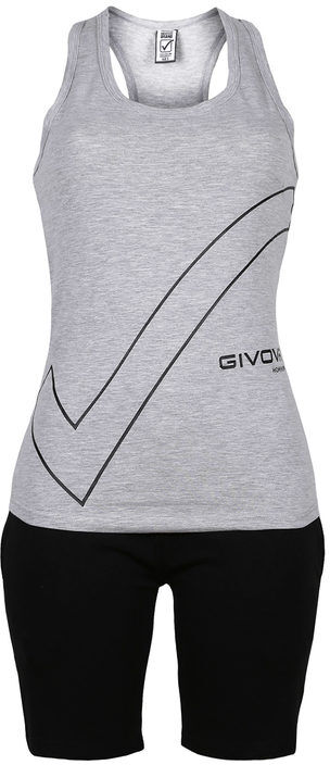 Givova Completo donna top + bermuda Pigiami donna Grigio taglia L