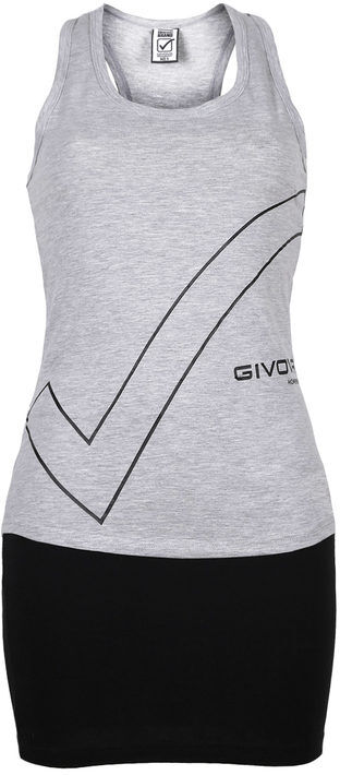 Givova Completo donna top + gonna in cotone Pigiami donna Grigio taglia L