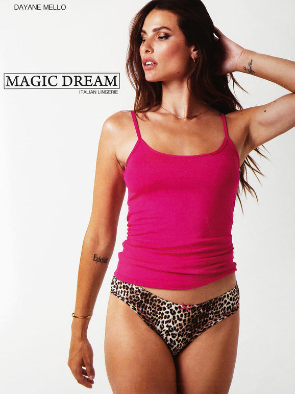 Magic Dream Coordinato intimo donna top+slip Completi Intimi donna Fucsia taglia M