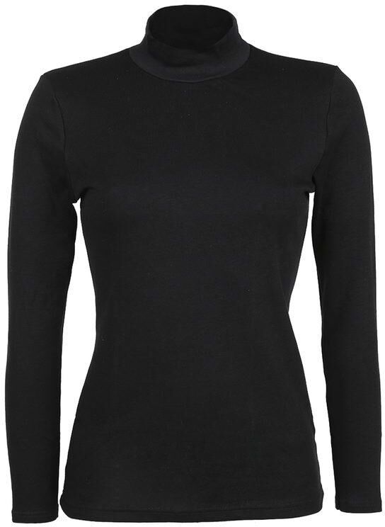 Liabel Lupetto manica lunga in caldo cotone Maglie Intime donna Nero taglia XS