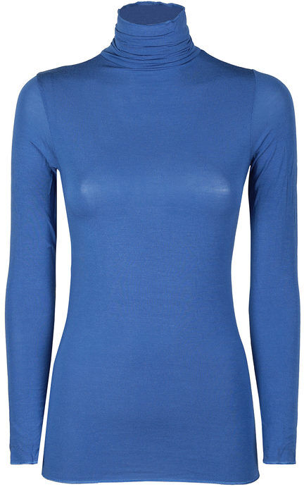 Pura P0714M Dolcevita donna in cashmere a manica lunga Maglie Intime donna Blu taglia XL