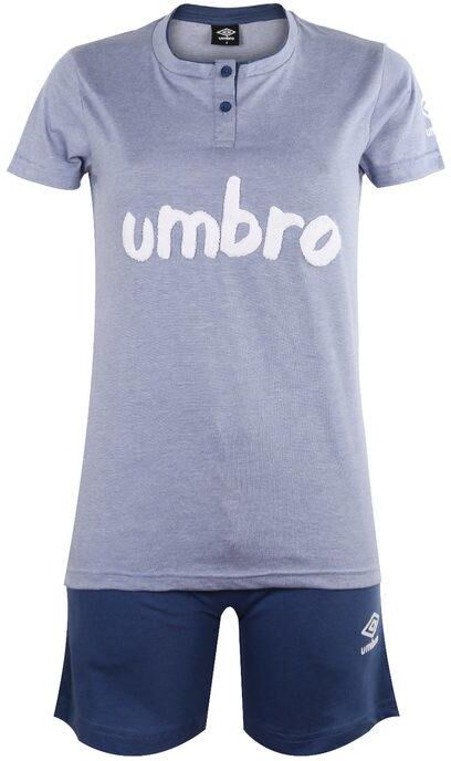 Umbro Pigiama corto donna con scritta Pigiami donna Blu taglia S