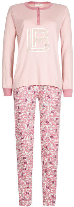 Laura Biagiotti Pigiama donna in cotone con fantasia animalier Pigiami donna Rosa taglia XL