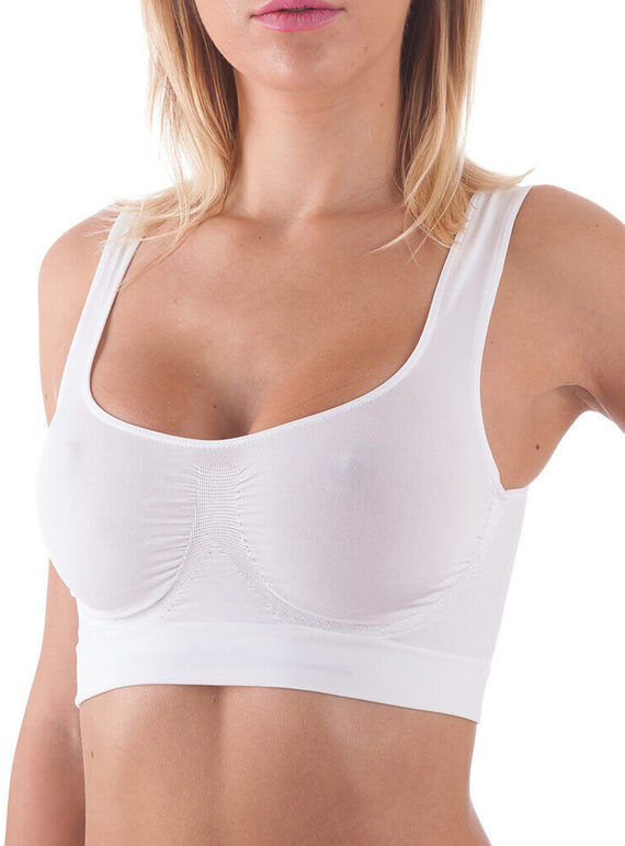 Bellissima Reggiseno a top donna push up modellante Reggiseni donna Bianco taglia M/L