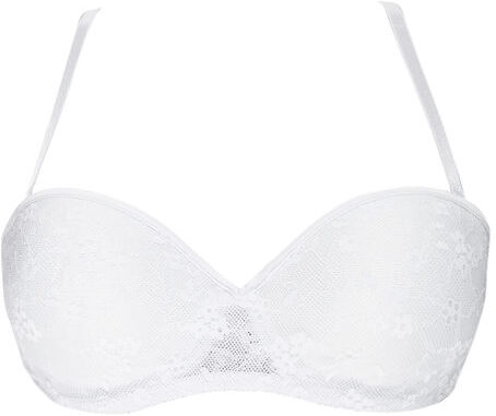 Coconuda Reggiseno in pizzo imbottito con ferretto COPPA B Reggiseni donna Bianco taglia 04