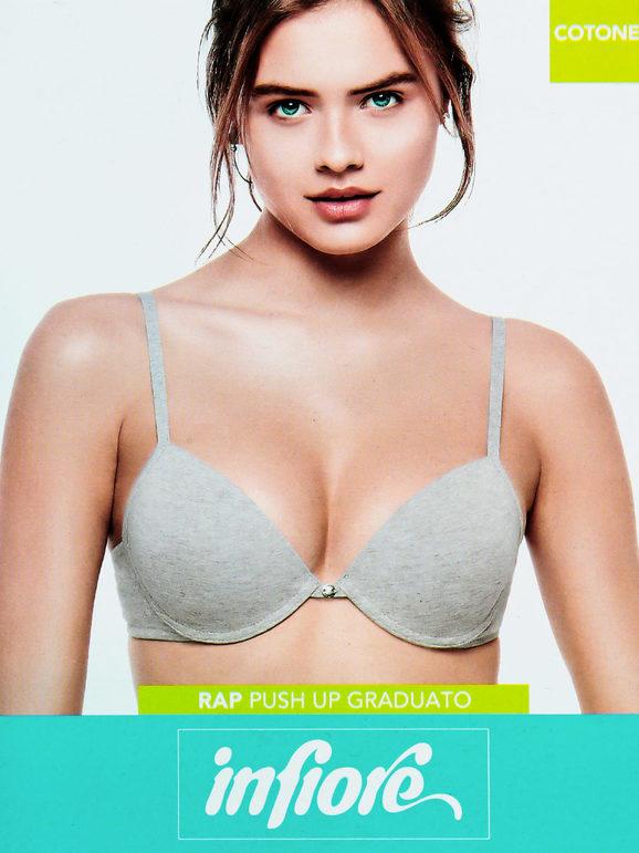 Infiore Reggiseno push up graduato RAP coppa B Reggiseni donna Grigio taglia 01