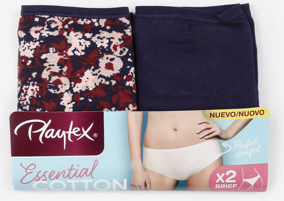 Playtex Slip donna confezione 2 pezzi Slip donna Blu taglia 06