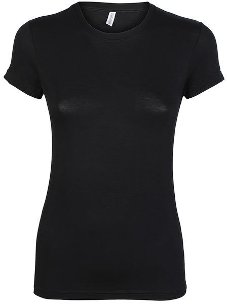 Magic Dream T-shirt intima donna manica corta in bamboo Maglie Intime donna Nero taglia L