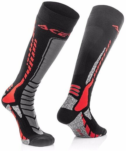 Calze Moto Tecniche Acerbis MX Pro Socks Nero Rosso taglia 2XL