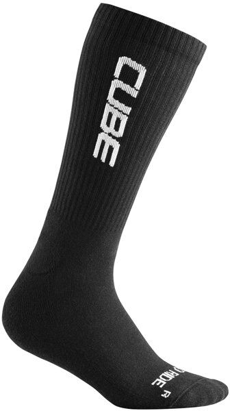 Cube After Race High Cut Logo - calzini ciclismo Black 36/39