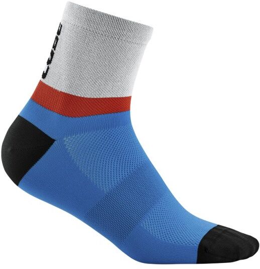 Cube Teamline Mid Cut - calzini ciclismo Grey/red/blue 36/39