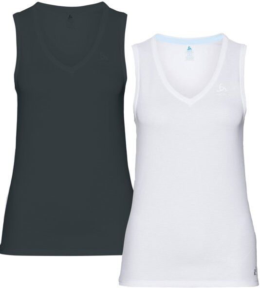 Odlo Cubic Light Singlet - top tecnico - donna Black/White L