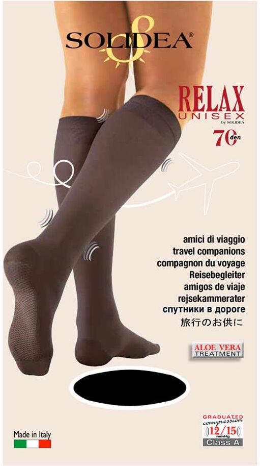 Solidea Relax 70 Gambaletto Unisex Nero Taglia 4