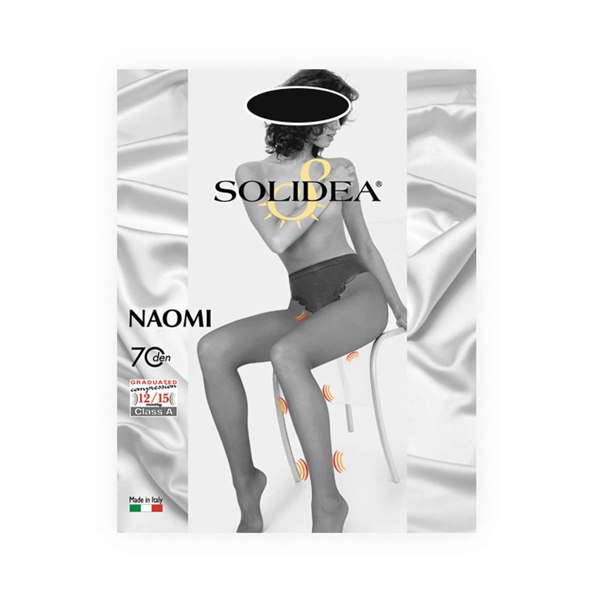 Solidea Naomi 70 Collant Contenitivo Nero Taglia 2