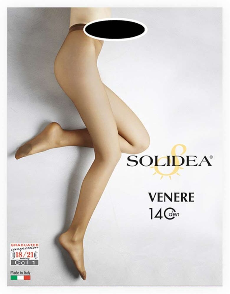 Solidea Venere 140 Collant Tutto Nudo Nero Taglia 3