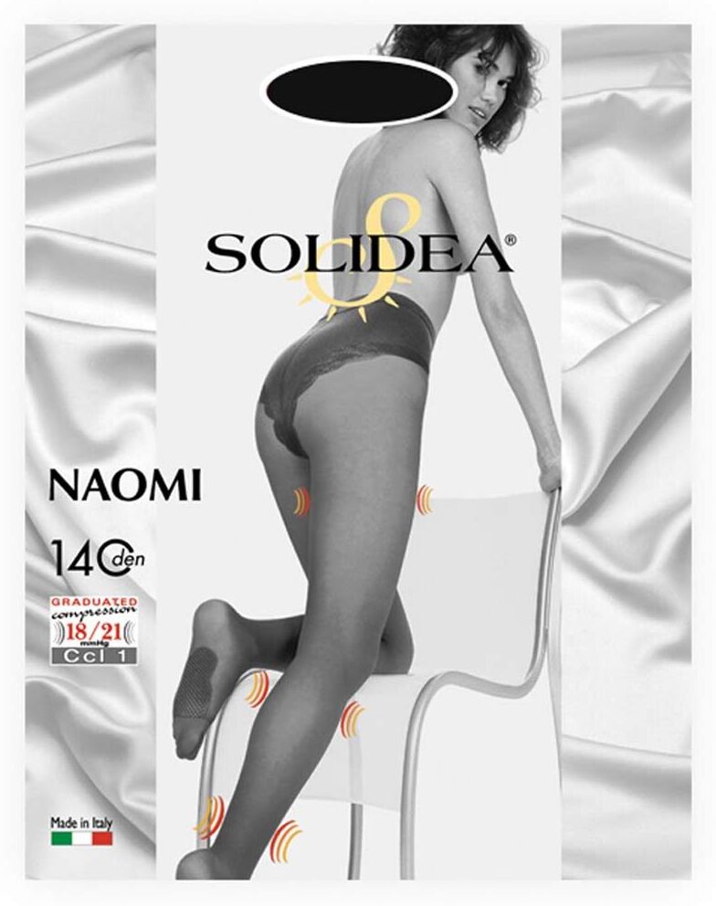 Solidea Naomi 140 Collant Contenitivo Nero Taglia 4