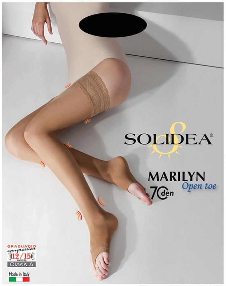 Solidea By Calzificio Pinelli Marilyn  70 Sheer O/t Nero 3ml