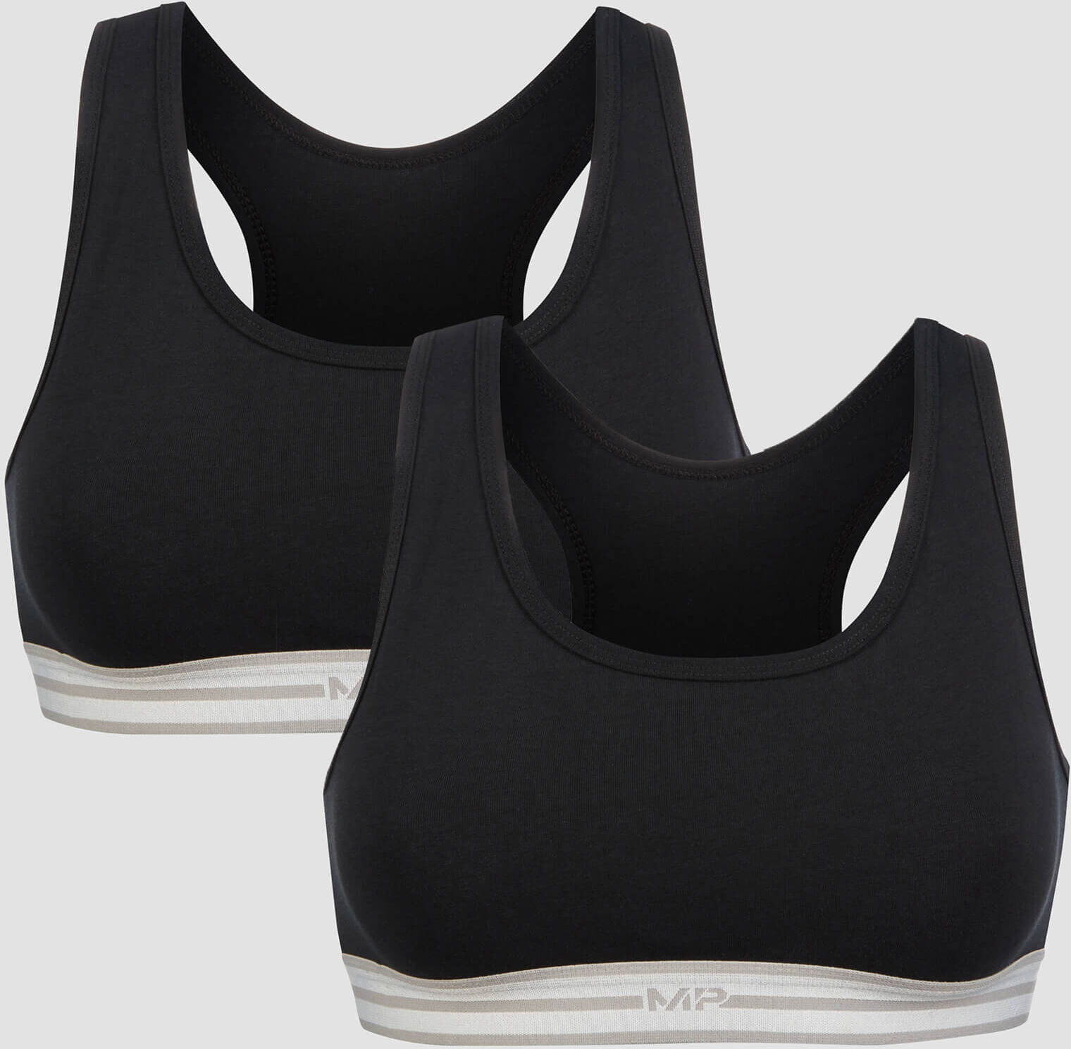 Myprotein Bralette MP Essentials - Nera (confezione da 2) - XXS