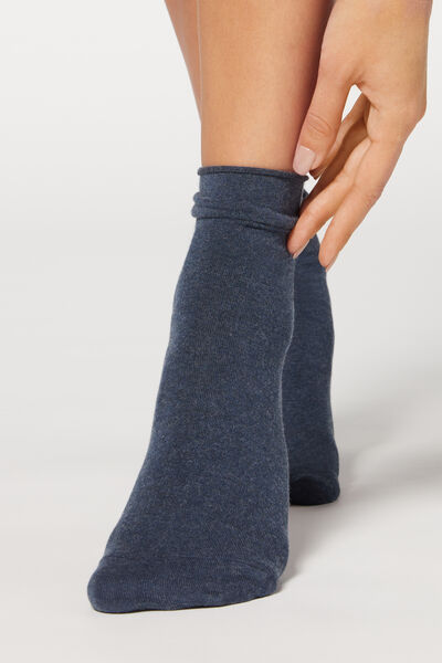 Calzedonia Calze Corte con Cashmere Donna Blu 36-38