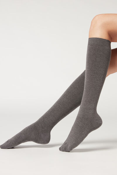 Calzedonia Calze Lunghe con Cashmere Donna Grigio 39-41