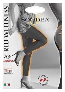 SOLIDEA Redwellness 70 DEN Leggins Compressivo Colore Blu Navy Taglia 3 ML