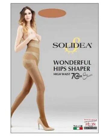 SOLIDEA Wonderful Hips Shaper High Waist 70 DEN Collant Modellante Colore Cammello Taglia 4 L